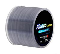 Fluorocarbon Fishing Line 120M Low Visibility Leader Material High Abrasion Resistance Tackle Soft Supple Casting String Fast Sinking Lure for Saltwater Bass Pike Perch(1.5 Bule)