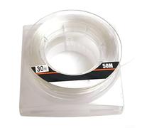 Fluorocarbon Fishing Line 50m Spool for Long-Casting Scenarios Where Line Memory and Coiling Resistance Support Accuracy and Distance (0.9mm)