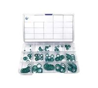 Fluoroelastomer O Ring Repair Kit 150 Pcs Assorted Sizes 4-18mm OD | 150-piece assorted set with 1.5mm cross section, stored in a clear compartment box for easy organisation