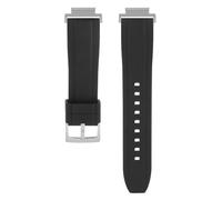 Fluororubber Rubber Watch bands Strap Compatible with For Casio GM-S2100 GMA-S2100 GM-S5600 LF-20W LF-30 LF-30W GMA-P2100 LF-20 (silver black)