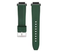 Fluororubber Rubber Watch bands Strap Compatible with For Casio GM-S2100 GMA-S2100 GM-S5600 LF-20W LF-30 LF-30W GMA-P2100 LF-20 (black green)