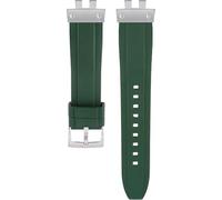 Fluororubber Rubber Watch bands Strap Compatible with For Casio GMW-B5000 GM-B2100 GMC-B2100 GMW B5000 GM B2100 (silver green)