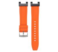 Fluororubber Rubber Watch bands Strap Compatible with For Casio GW-9500 GW9500 (orange)