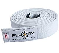 FLUORY BJJ Belt, Brazilian Jiu Jitsu Belts with Color White, Purple, Blue, Brown, Black for Size A0, A1, A2, A3, A4.