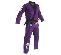 FLUORY BJJ Gi for men Brazilian Jiu Jitsu Suit Kimonos BJJ Uniform, Purple, A1