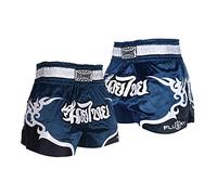 FLUORY Muay Thai Combat Shorts, MMA Training Clothes Cage Combat Grappling Martial Arts Kickboxing Shorts Clothing, Mtsf53haijulan, L, Mtsf53haijulan, L