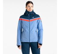 Dare 2b Women's Water-repellent Flurry Ski Jacket Hydrangea Blue Red, Size: 16
