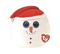 TY SQUISH A BOO 14" FLURRY SNOWMAN CHRISTMAS 2021 PLUSH CUSHION PILLOW SOFT TOY