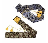 FLURSAILE 2pcs Sword Bag 51inch Synthetic Silk Katana Bag Sword Cover Carrying Case For Samurai Swords