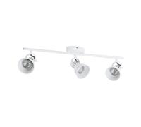 Flush 3 Spot Ceiling Light Colour White Shade Bulb GU10 3x3.3W Included