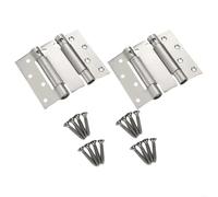 Flush Bolt for Double Door 2pcs Double Action Door Hinge Set Reversible Auto Close Spring Hinges for Repair