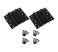Flush Bolt for Double Door 2pcs Double Action Door Hinge Set Reversible Auto Close Spring Hinges for Repair