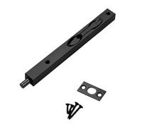 Flush Bolt Latch 304 Stainless Steel Concealed Mortise Fastener with Mounting Plate for Bathroom Utility Doors Concealed Flush Bolt Mortise Door Latch Recessed Slide Entry Hardware Interior Door Plate