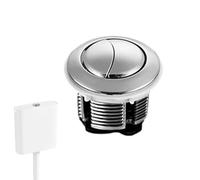 Flush Button Kit - Metal Toilet Tank Control, Pressure , Spring Mechanism, Replacement Part | Easy Install Water Control System, C