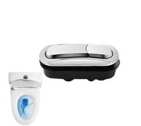 Flush Button - Stainless Steel Toilet Tank Push | ABS Replacement Control, Threaded Flexible Actuator, Size Bathroom Tank Repair Accessory for Home Restroom Renovation Upgrade