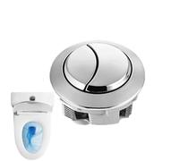 Flush Button - Stainless Steel Toilet Tank Push | ABS Replacement Control, Threaded Flexible Actuator, Size Bathroom Tank Repair Accessory for Home Restroom Renovation Upgrade