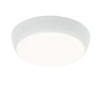 Flush Ceiling Light 325mm Round Flush IP44 16W Gloss White Netlighting White One Size