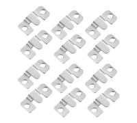 Flush Concealed Mount Bracket, 6 Pairs Interlocking Hang Buckle Heavy Duty with Screws Flush Mount Brackets Mirror Headboard Wall Fixings 53MM