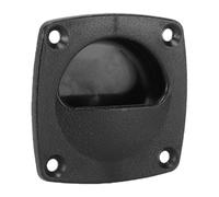 Flush Finger Pull Recessed Handle Durable Design for Boats Yachts RVs and More Black 75mm X 75mm