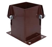 Flush Fit Fence Post Bolt Down Shoe Holder Support Clamp 100mm x 100mm