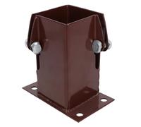 Flush Fit Fence Post Bolt Down Shoe Holder Support Clamp 75mm x 75mm