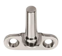 Flush Fitting Cranked Window Casement Pin 25mm Fixing Centres Polished Chrome