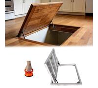 Flush Floor Hatch Door, 24 30 36 48 60 in Hidden Wine Cellar Doors Internal for Basement/Crawl Space/Boat, Heavy-Duty Steel Camouflaged Entry Door Opening Cover(26inx40in)