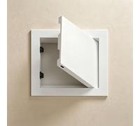 Flush Inspection Hatch for Drywall Ceiling Wall - Metal Removable Access Panel Door with Concealed Hinge, Smooth Paintable Surface, for Electrical Plumbing, Fits Flush Surfaces(White,250x300mm)