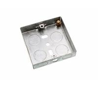 Flush Metal Back PATTRESS Box 1 Gang Single 16MM