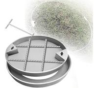 Flush Mount 304 Stainless Steel Well Lid, Large Round Sewage Lids For Sidewalks/highways/docks, Concealed Manhole Cover, Easy Installation & Access(H 8cm,DIA 52cm)