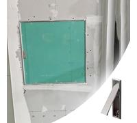 Flush Mount Access Door Panel with Handle & Metal Frame, Easy Open Access Hatch Inspection Plate, Concealed Wall Hole Cover for Hvac Duct/Heating