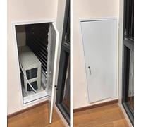 Flush Mount Access Panel Cover, HVAC Duct Access Panel White Lockable, Aluminum Inspection Door Sheet(55x65cm(22x26in))