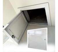 Flush-Mount Access Panel for Concealing Wall Openings, Durable Aluminum Drywall Repair Door with Secure Lock & Keys, Ideal for Plumbing Inspection and Maintenance