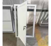 Flush Mount Access Panel Outdoor Indoor, Wall/Ceiling/Attic Access Door Recessed, Lockable Aluminum Wall Hole Cover for Conceal Wiring, Plumbing(22x54in(56x137cm))