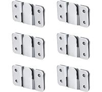 Flush Mount Bracket, Interlocking Photo Frame Hook 56 x 36mm Heavy Duty Picture Hangers, Interlock Bracket Furniture Connector, Sectional Couch Connectors, Headboard Wall Mount Hardware (6 Pairs))