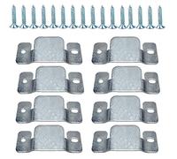 Flush Mount Bracket, Tiberham Sectional Sofa Interlocking Clip Furniture Connector, Heavy Duty Connecting Clip Bracket for Large Picture Display Headboard Wall Mount Hardware (4 Pairs)