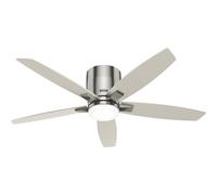 Ceiling Fan Valencia Nickel with LED Light & Remote