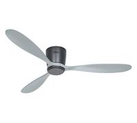 Flush-mount Ceiling fan with Remote DC Ceiling fan quiet Plano WiFi Basalt Grey