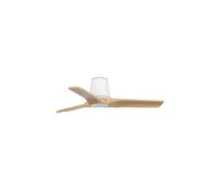 Flush-mount Ceiling fan with Remote Heywood Tub White 90cm DC Fan Reversible