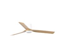 Flush-mount Ceiling fan with Remote Punt Tub White Maple DC Ceiling fan 130cm