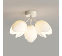 Flush Mount Ceiling Light Chandelier - Mid Century Modern Sputnik Design for Living Room, Bedroom, Bathroom, Entryway - Stylish Close to Ceiling Lighting Fixture