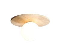 Flush Mount Ceiling Light - Modern Natural Stone Lighting Fixture for Hallway, Entryway, Corridor, Aisle, Apartment, Hotel, Foyer, and Interior Home Decor