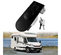Flush Mount Compression Push Lock Latch with 2 Keys for Tool Box Camper Trailer Caravan Marine Boat