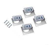 Flush Mount D Ring Tie Down Anchor 5000lbs Recessed for Cargo Lashing Ring for Trailer Truck Van Bed Heavy Duty Steel Set