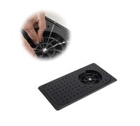 Flush Mount Drip Tray, Pitcher Rinser Cup Washer and Drain, Stainless Steel Bar Sink with Glass Rinser for Hotel Coffee Shop Restaurant(Black,32.5x18cm/12.8x7in)