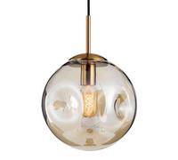 Flush Mount Glass Chaner, Amen Style Pendant Light, Creative Round Pendant Lamp Shade, E27screw Single-Head Hanging Light, Restaurant Kitchen Island Decoration Lighting Fixtures