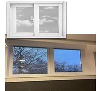 Flush Mount Horizontal Sliding Shed Window - Custom Size Venting Window For Basement Bathroom Cat/Dog House, Household Small Window
