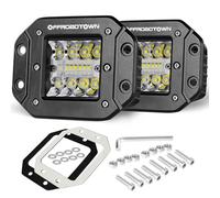 Flush Mount LED Pods, OFFROADTOWN 2pcs 5'' 78W Driving Light Work Lights Flush LED Light Bar Super Bright Fog Off Road Lights for Truck UTV ATV SUV Boat 4x4 Car