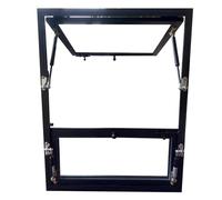 Flush Mount Serving Window with Pneumatic 90° Opening for Concession Stands, Food Trucks, and Playhouses