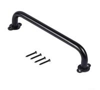 Flush mount sliding barn door pull handle made of carbon steel with solid rounded grip, suitable for, doors, and stair handrails on